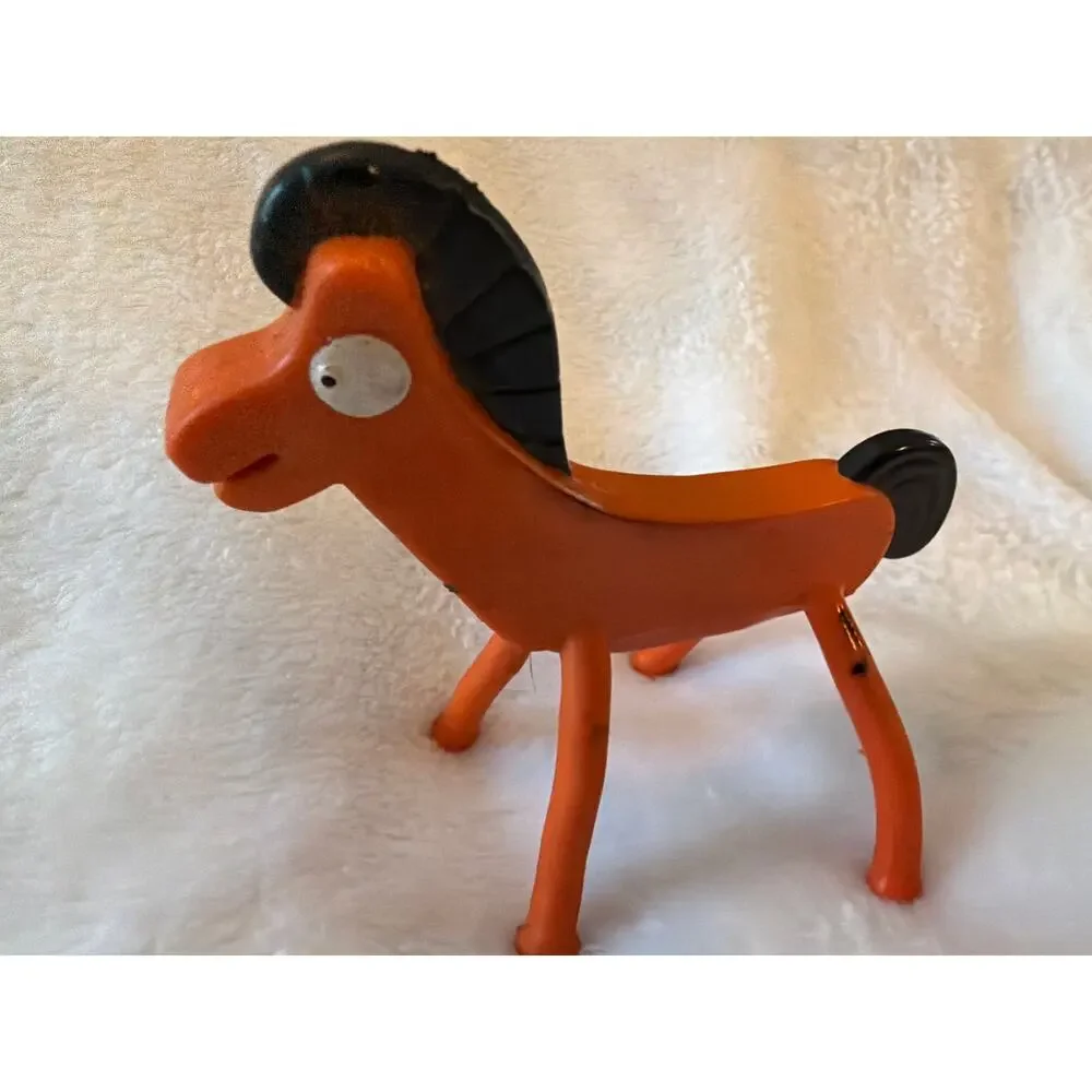 Vintage Jesco Gumby Pokey Horse Bendable Figure Hong Kong Rubber Toy 6